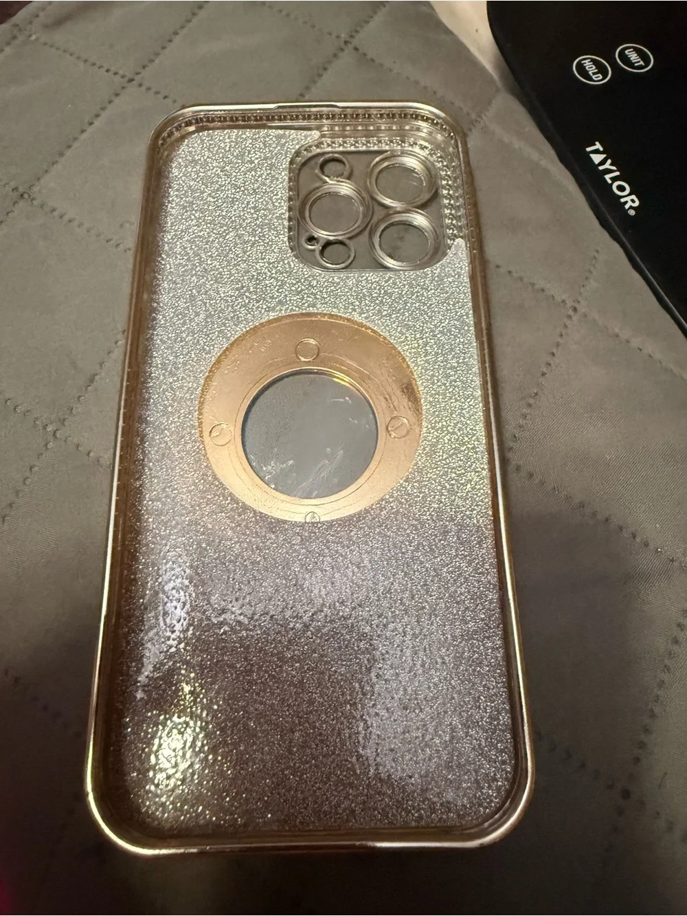 Magnetic Stand Case for iPhone 16 Pro Max with Bling Rhinestones